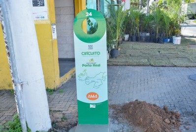 Totens do Circuito de Cicloturismo começaram a ser instalados em Porto Real