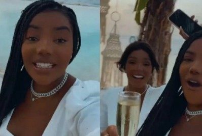 Ludmilla e Brunna Gonçalves renovam votos em viagem ao Caribe: 'Viva o amor'