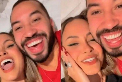 Sarah e Gil passam o Dia dos Namorados juntos: 'Assumimos, mas não tem tchaki tchaki'