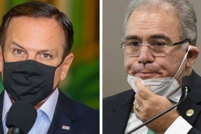 Doria e Queiroga trocam 'alfinetadas' por causa de antecipação da vacinação: 'Quanto recalque, ministro'