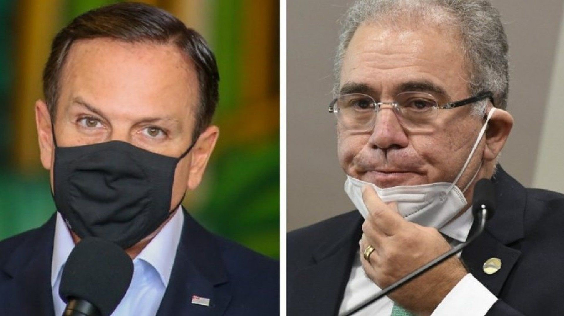 Doria e Queiroga trocam 'alfinetadas' por causa de antecipa&ccedil;&atilde;o da vacina&ccedil;&atilde;o: 'Quanto recalque, ministro'