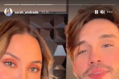 Sarah Andrade posa agarradinha com suposto affair: 'Gato para caramba'