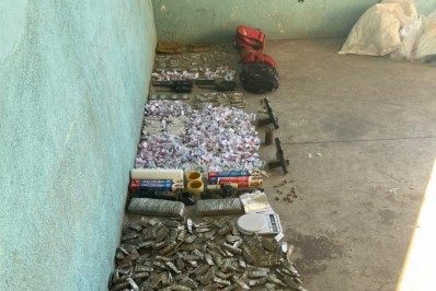 PM apreende farto material do tráfico no Jardim Belmonte em Volta Redonda
