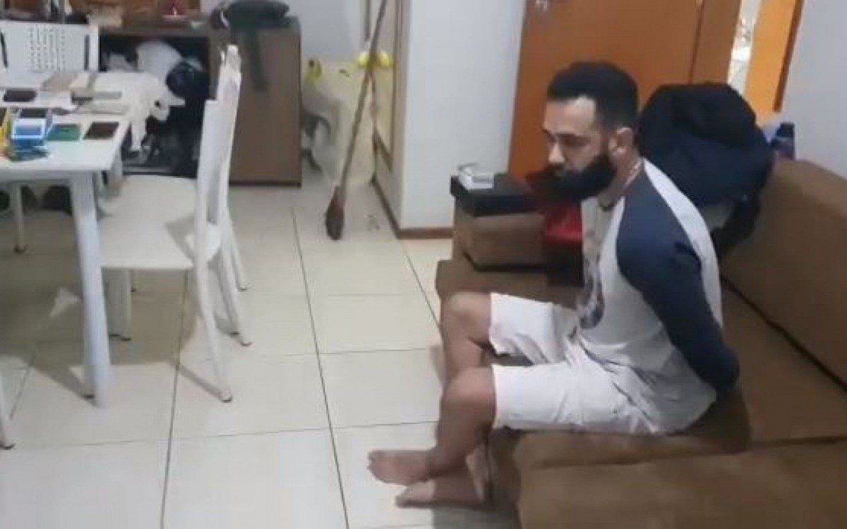 Pablo Fernandes de Souza, líder da organização, foi preso na manhã desta terça-feira (15) - Divulgação / Polícia Civil