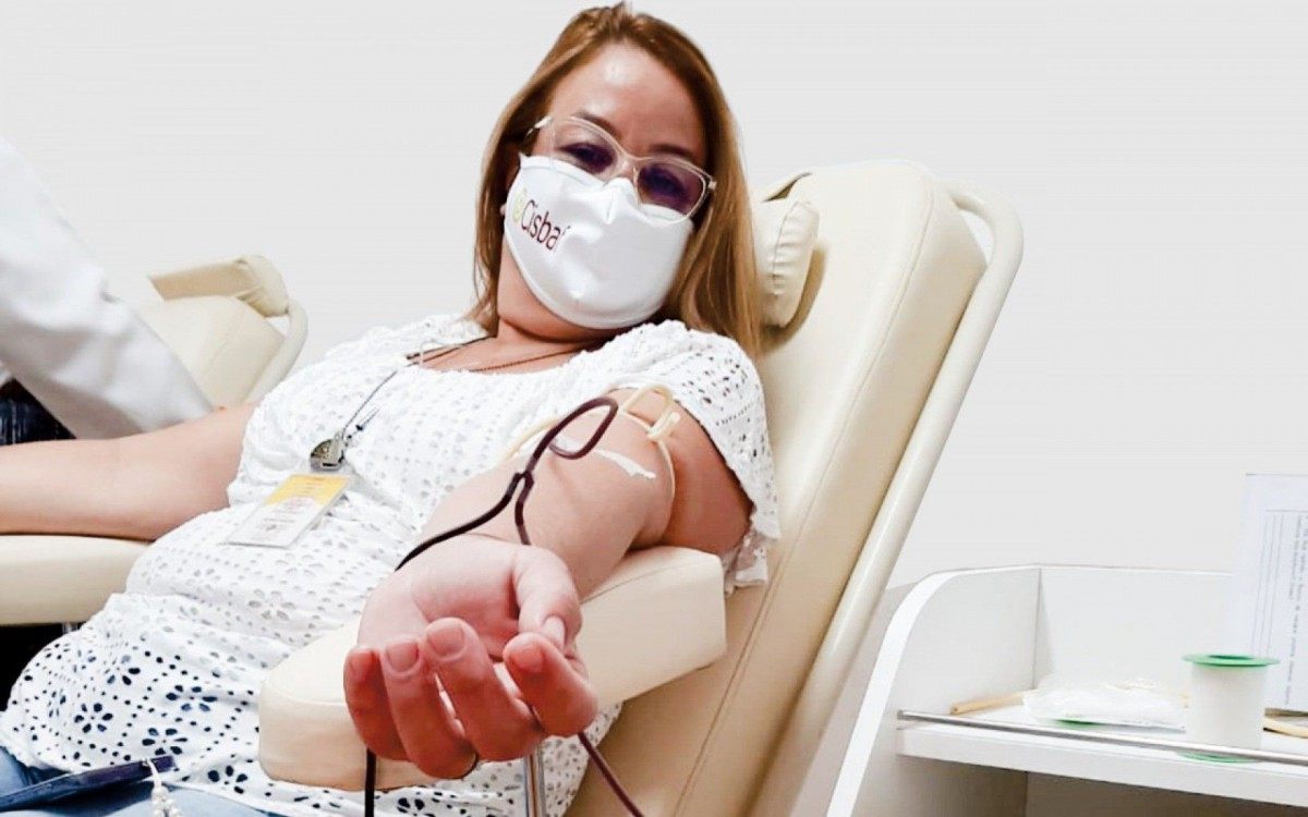 Colaboradores, amigos e familiares do Cisbaf est&atilde;o empenhados com a campanha "Sou do tipo que doa vida".