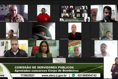 Comissão da Alerj cobra convocação de aprovados em concursos para os Bombeiros
