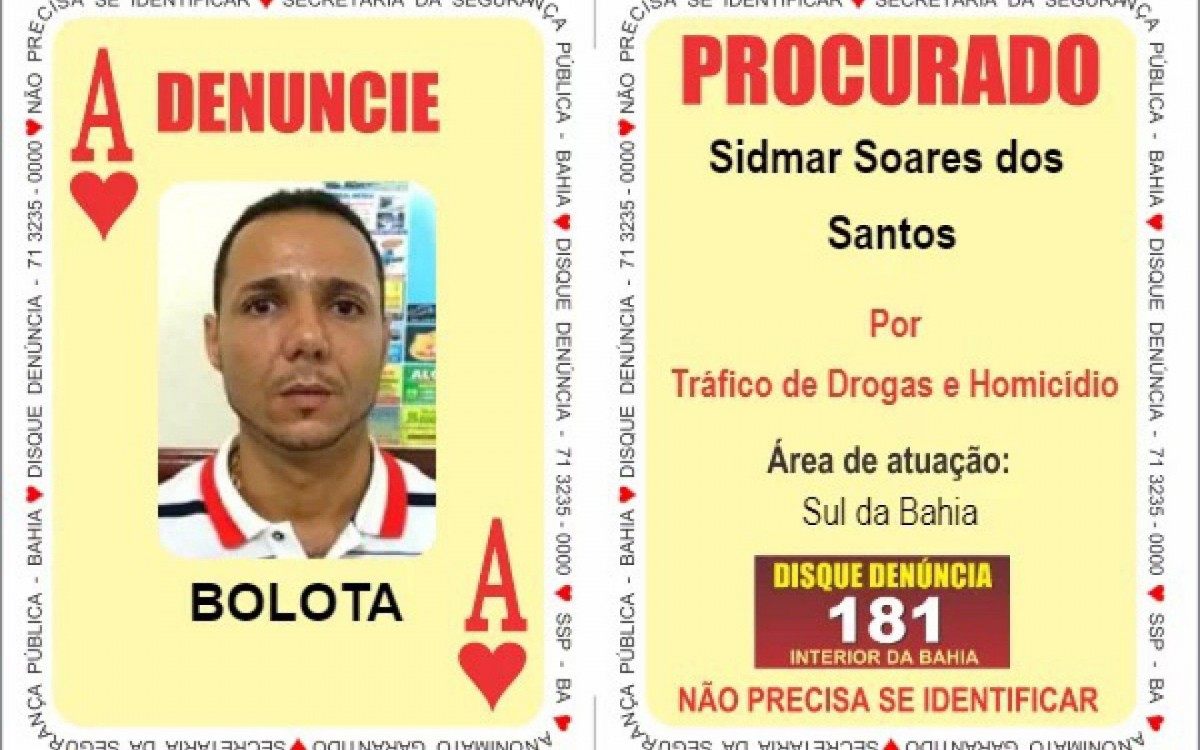 Bolota passou a figurar como uma das cartas do baralho do crime baiano em 2019  - Divulgação 