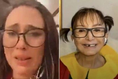 Tatá Werneck se emociona em live com Chiquinha, do 'Chaves'