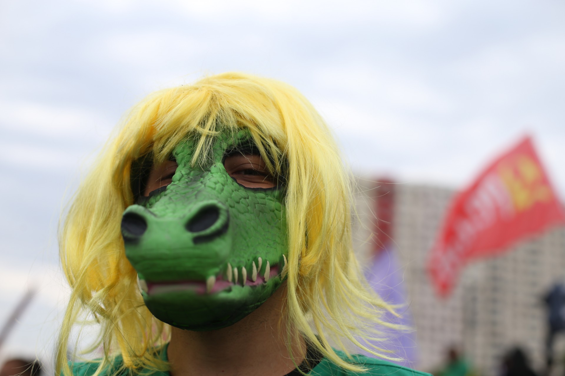 Ato contra o presidente Bolsonaro no centro do Rio,. A concentração do protesto começou às 10h da manhã no Monumento a Zumbi, na Av. Presidente Vargas, de onde seguiu até a igreja da Candelária.. - Daniel Castelo Branco