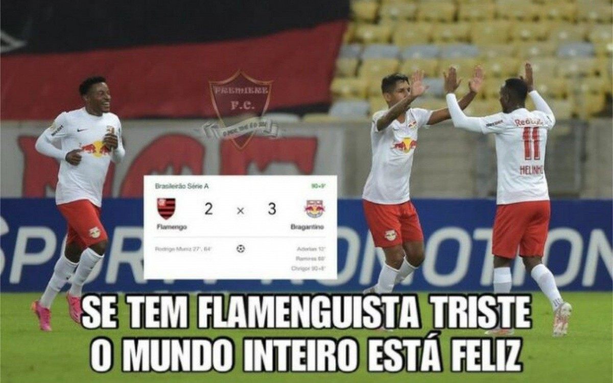Flamengo sofre na Web após derrota para o Bragantino