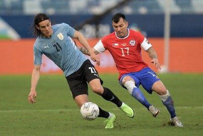 Em Cuiabá, Uruguai e Chile ficam no empate em 1 a 1 pela Copa América