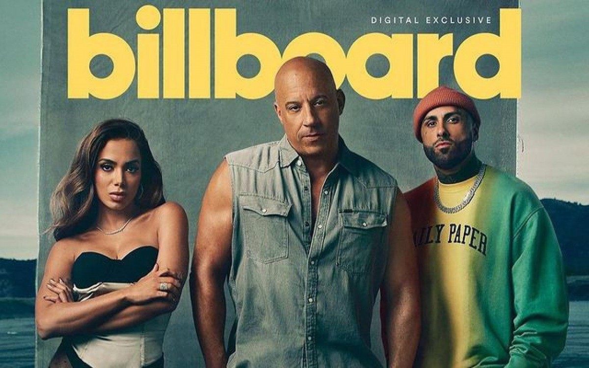 Anitta é capa da revista norte-americana 'Billboard' ao lado de Vin Diesel e Nicky Jam