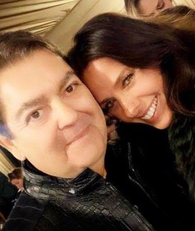 Adriane Galisteu e Fausto Silva - Reprodução