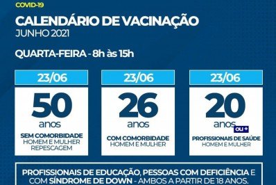 Pessoas com 50 anos ou mais continuam sendo vacinadas contra a covid-19 em Meriti