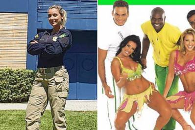 'Ninguém me reconhece de farda', diz ex-loira do Tchan