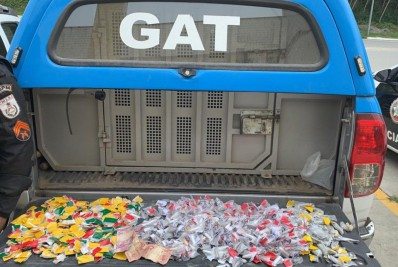 Elemento é preso por tráfico de drogas na Estradinha, em Cabo Frio