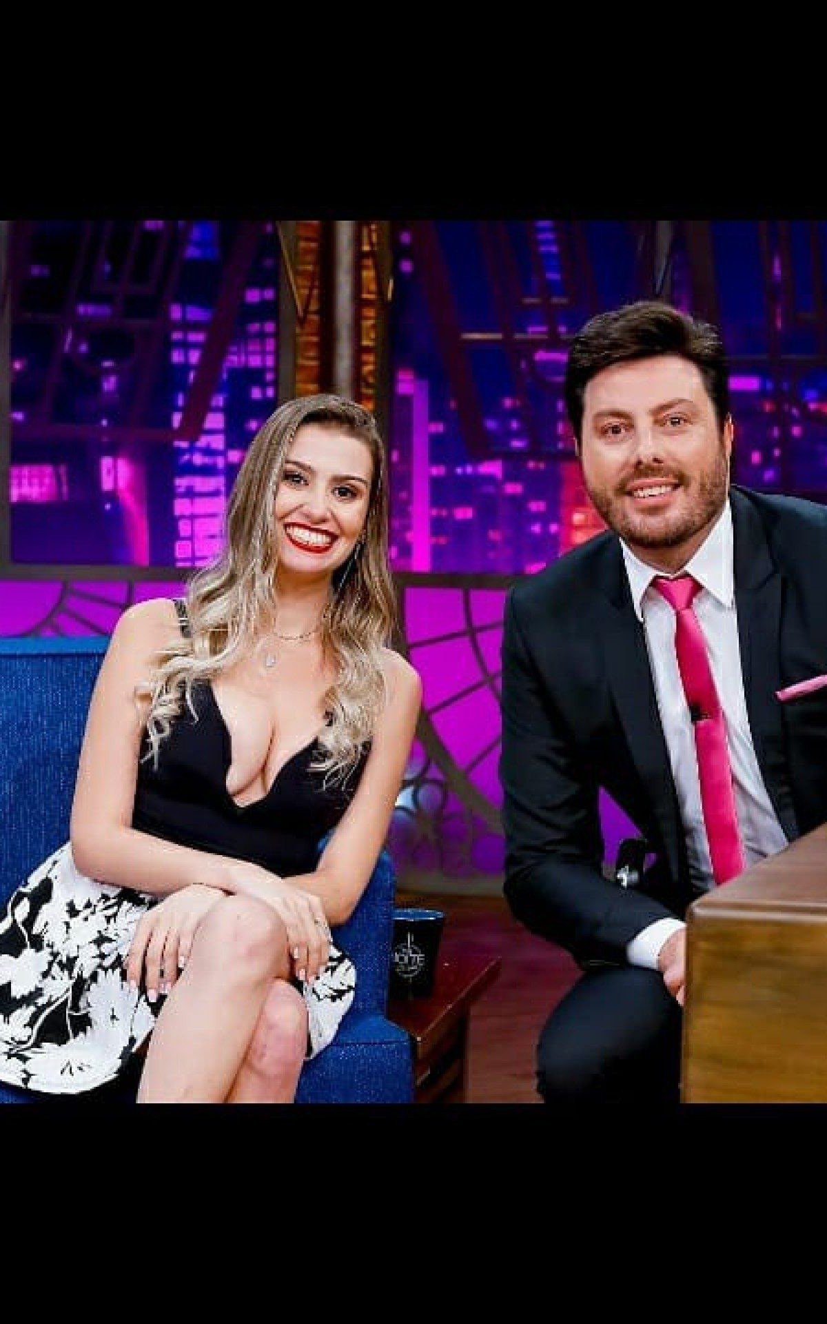 Eduarda Lima e Danilo Gentili