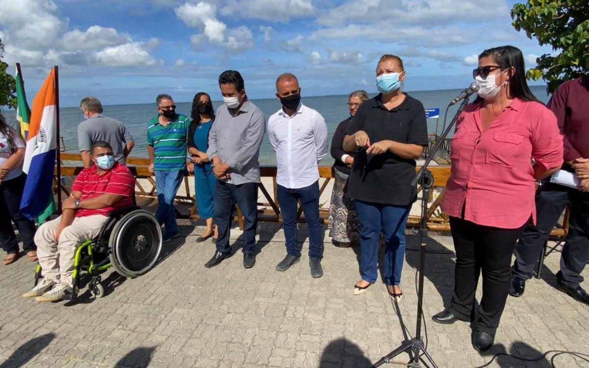O espa&ccedil;o foi feito com equipe de carpintaria da pr&oacute;pria secretaria de Turismo