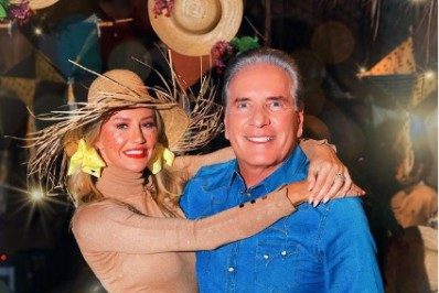 Roberto Justus e Ana Paula Siebert são criticados após participarem de festa junina