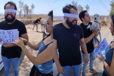 Vídeo: Homem abandona cachorra da noiva por ser vira-lata e termina sendo abandonado por ela