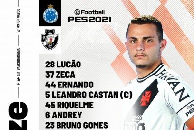 Andrey e Morato são confirmados pelo Vasco para o confronto com o Cruzeiro