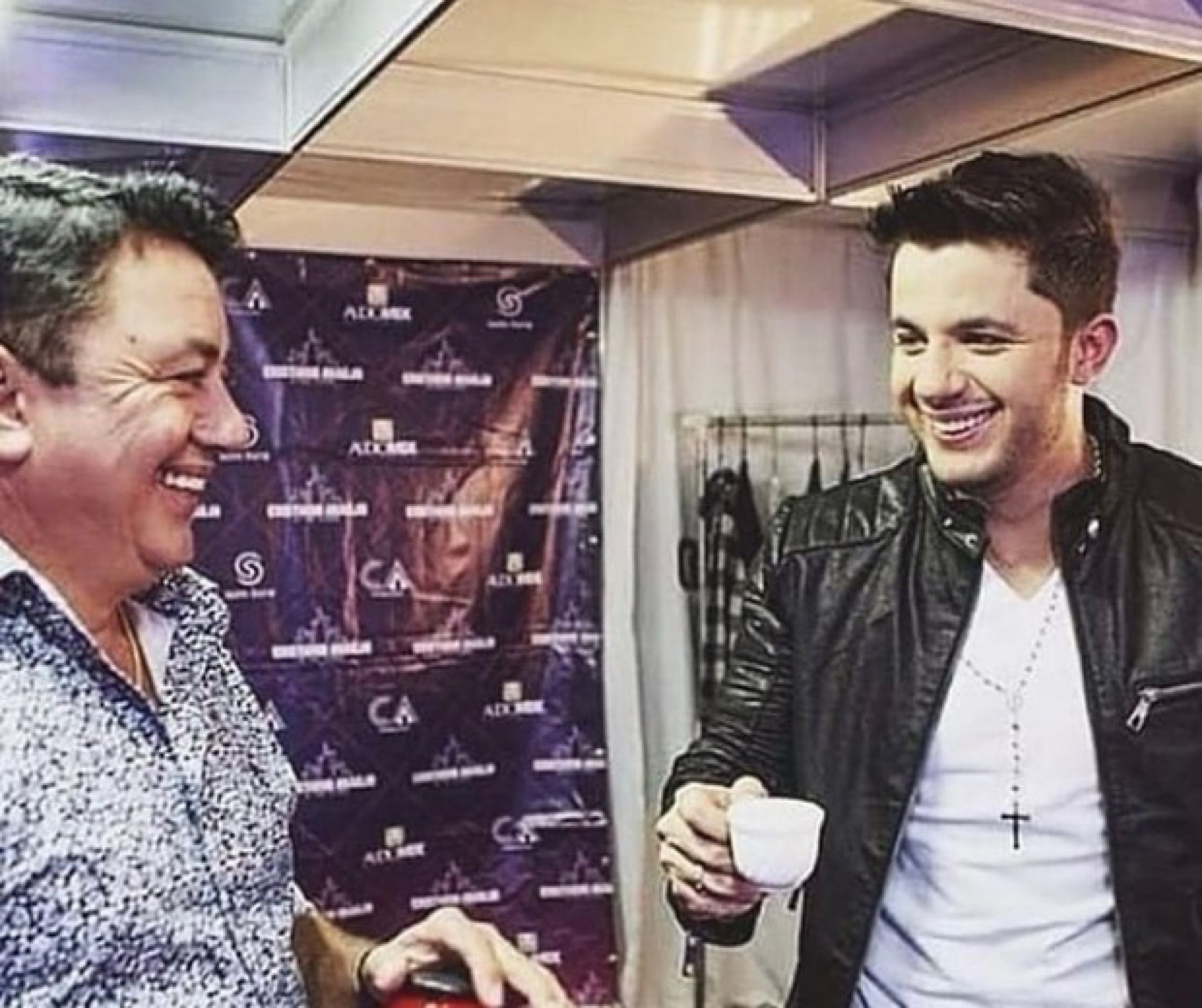 João Reis e o filho, Cristiano Araújo - Reprodução