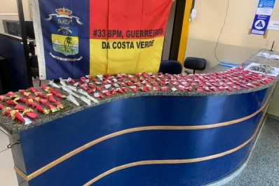 Grande quantidade de droga presa no Condado