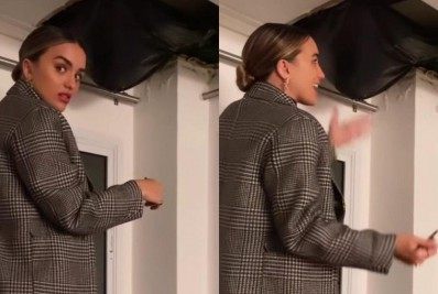 Parte do teto do apartamento de Rafa Kalimann cai e apresentadora improvisa conserto