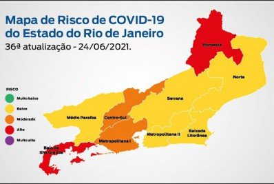 Noroeste Fluminense segue em risco alto para contágio da Covid-19