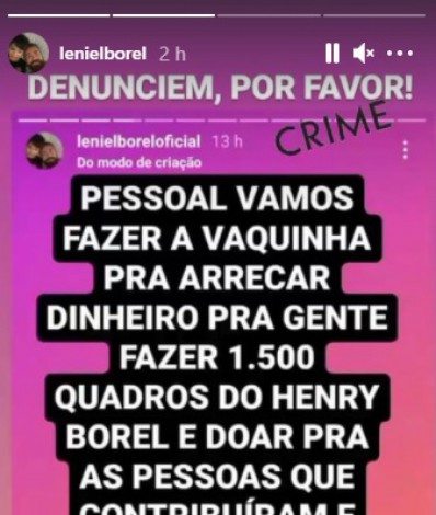 Perfil falso se passa por pai de Henry Borel - Reprodu&ccedil;&atilde;o/Internet