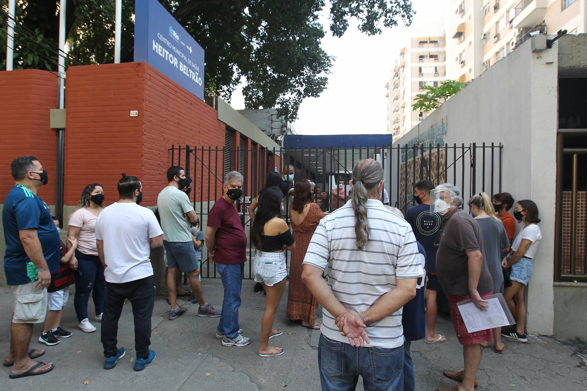 Posto de vacinação na Tijuca - Luciano Belford / Agência O Dia