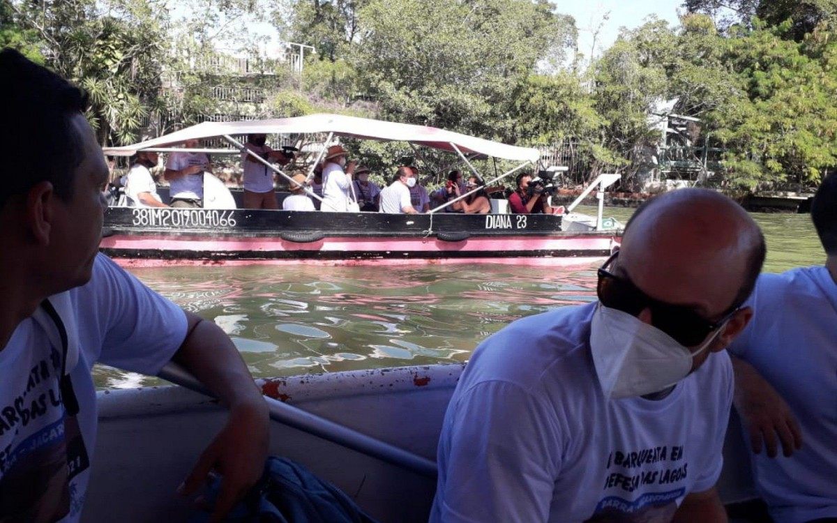 Barqueata chama atenção para necessidade de investimentos no saneamento básico da região - Baía Viva