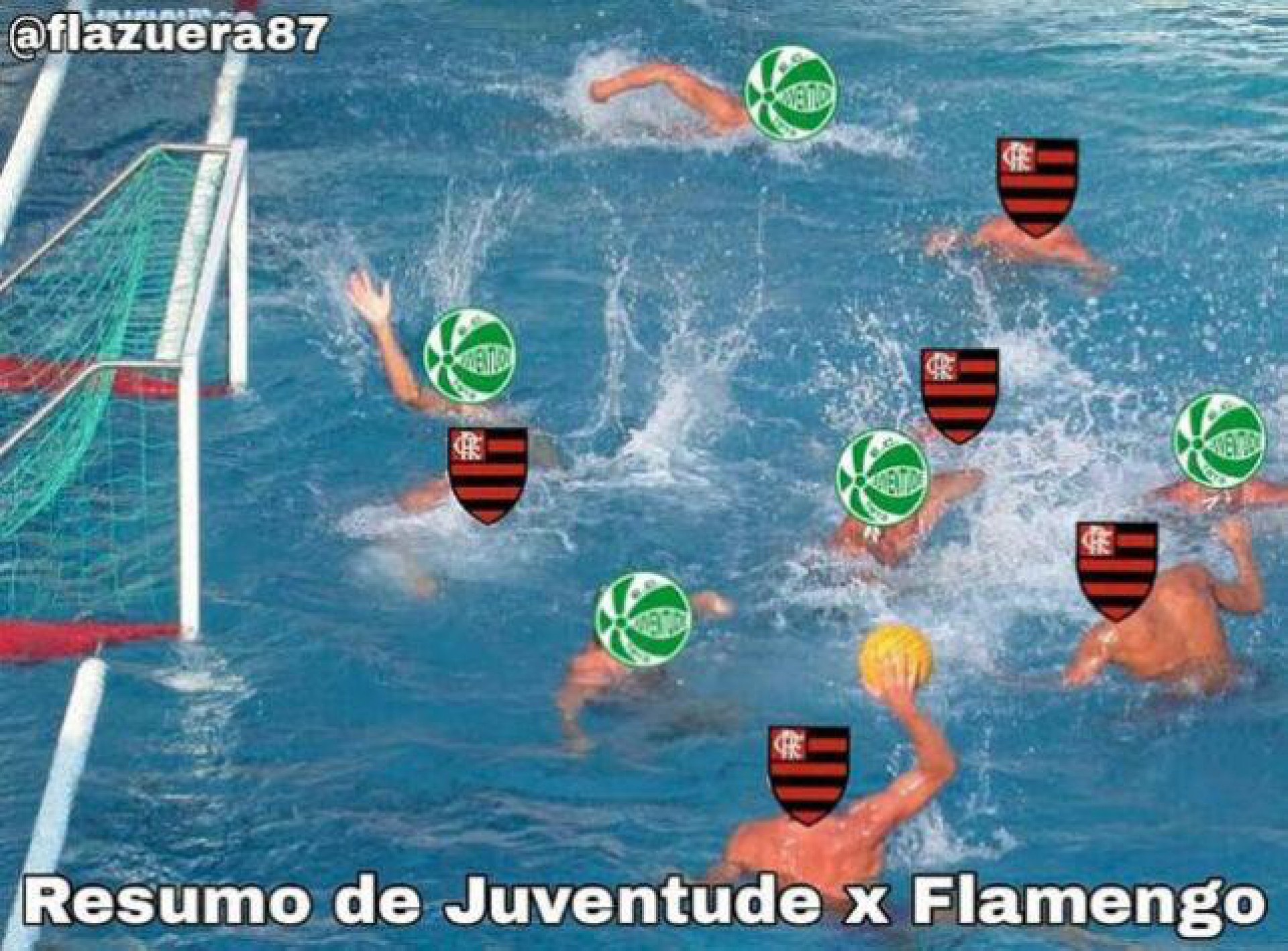 Gramado encharcado na derrota do Flamengo rende boas piadas na web; veja  memes!, Flamengo