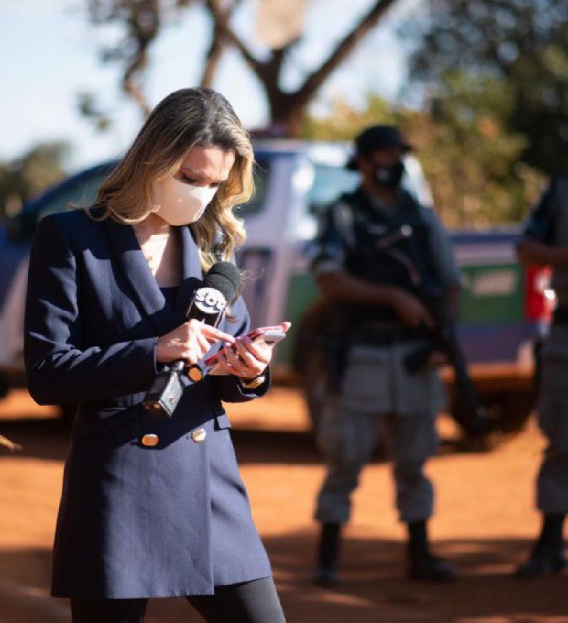 Réporter Vanessa Vitória, do SBT - Reprodução