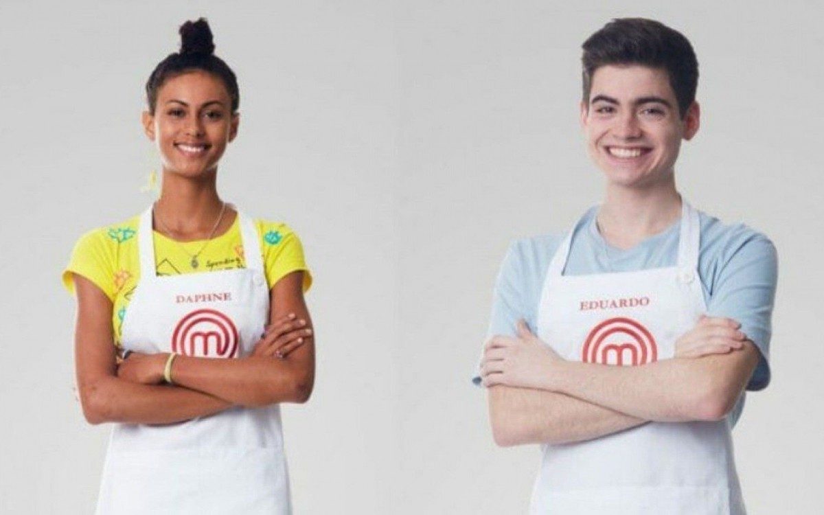 Daphne Sonnenschein e Eduardo Prado, do 'MasterChef Jr.', retornam à competição na versão adulta - Divulgação/Band