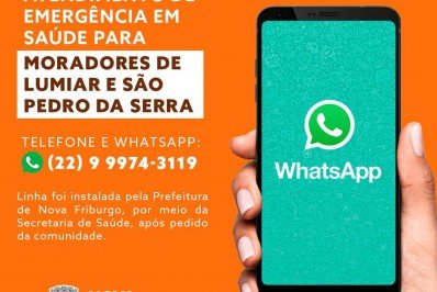 Prefeitura de Nova Friburgo divulga número de emergência para atendimento em Lumiar e São Pedro