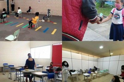 Em Porciúncula, alunos voltam às escolas