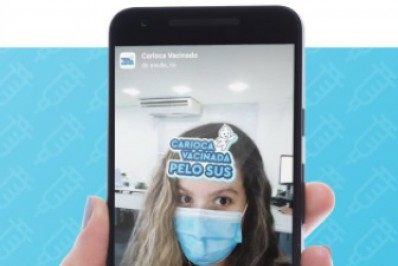 SMS lança filtro no Instagram para cariocas compartilharem momento da vacinação