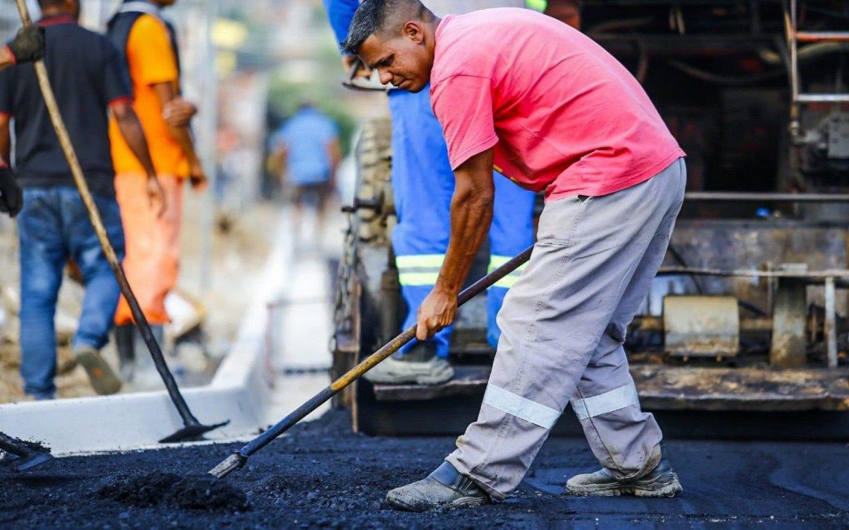 A Rua Laguna &eacute; uma das beneficiadas pelas obras no bairro Nova Piam