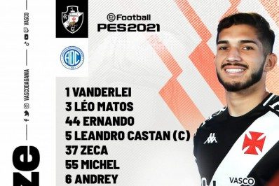 Vasco confirma volta de Zeca, Michel e Marquinhos Gabriel contra o Confiança