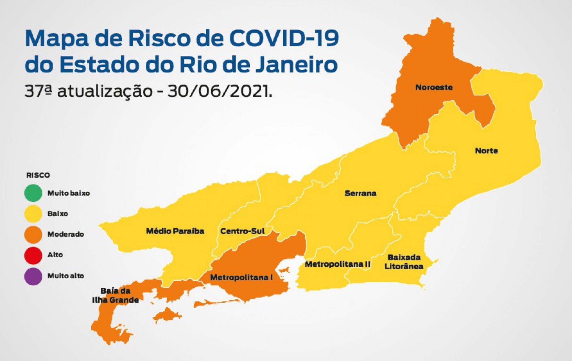 Covid-19: Estado do Rio apresenta melhora em cenário epidemiológico e reduz número de óbitos em mais de 40% 