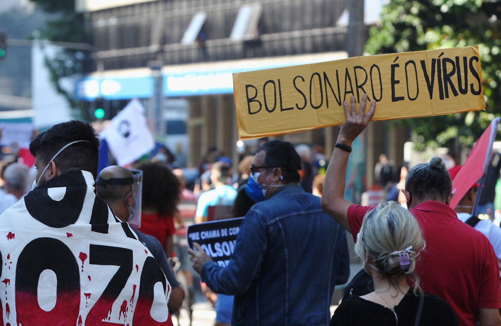 Manifesta&ccedil;&atilde;o contra Jair Bolsonaro partiu do Oiapoque ao Chu&iacute;