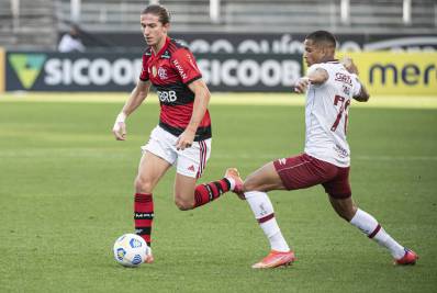 Filipe Luís lamenta gol sofrido pelo Flamengo no fim: 'Não tínhamos dado chance'