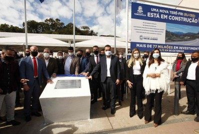 Lançada em Teresópolis a pedra fundamental das obras de recapeamento da RJ-130