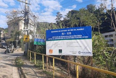 DER-RJ começa obra de revitalização asfáltica na RJ-123