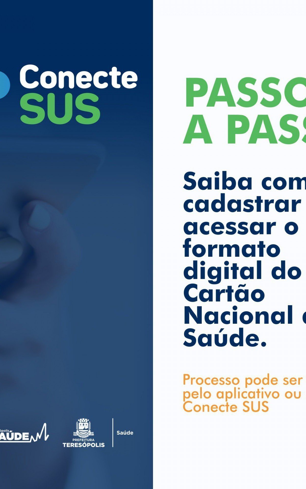 Cadastro do formato digital do Cartão Nacional de Saúde - Divulgação