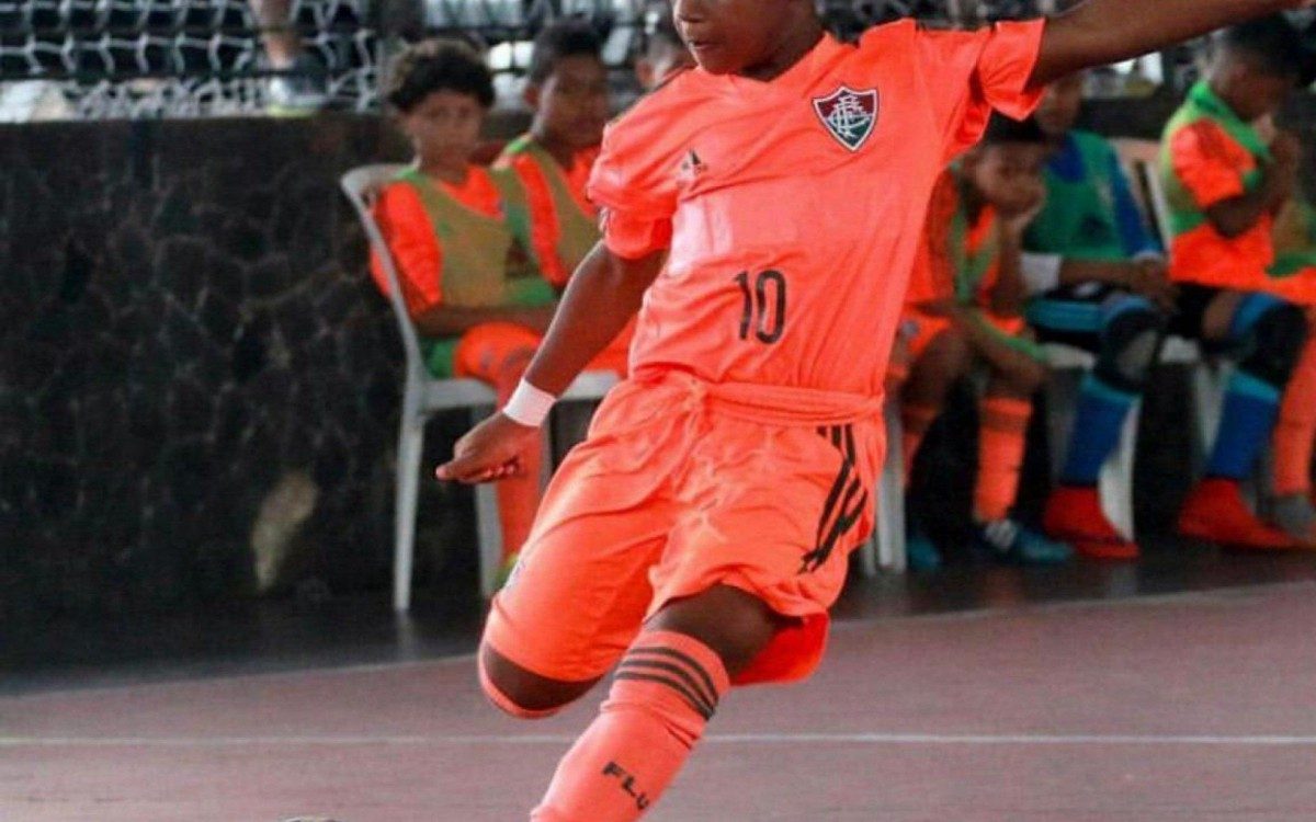 Matheus nos tempos de futsal no Fluminense