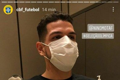 Antes de se apresentar à seleção olímpica, Nino é vacinado contra Covid-19