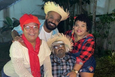 Arlindo Cruz curte Arraiá em família: 'Agradecer a Deus'