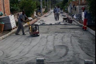 Obras de pavimentação avançam em Saquarema